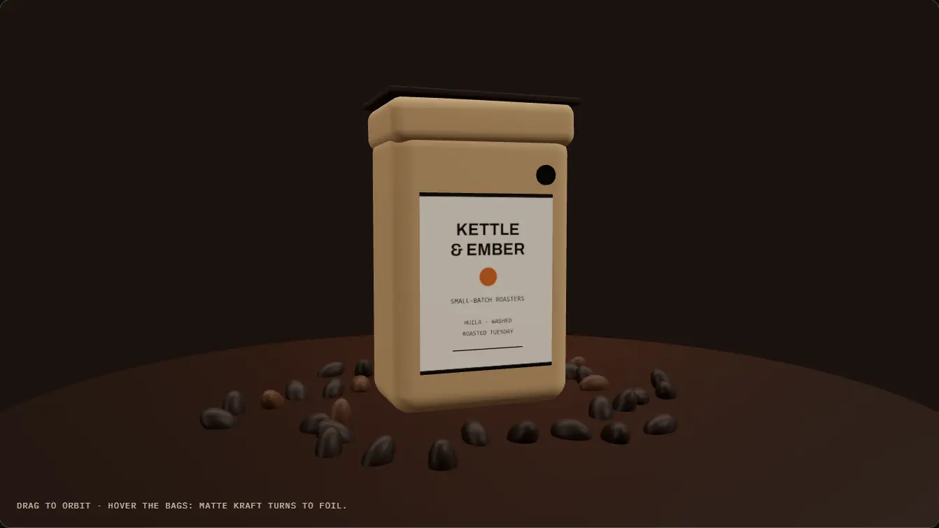 Cena 3D de Kettle & Ember Roasters